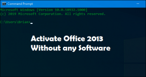 Activación de Office 2013 sin ningún software